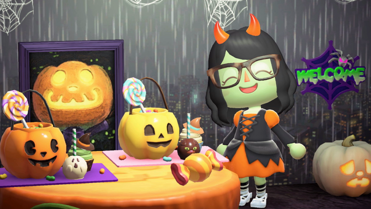 Animal Crossing Halloween Picture